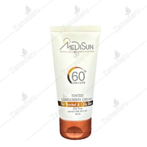 کرم ضد آفتاب رنگی مدیسان SPF60 پوست معمولی و چرب